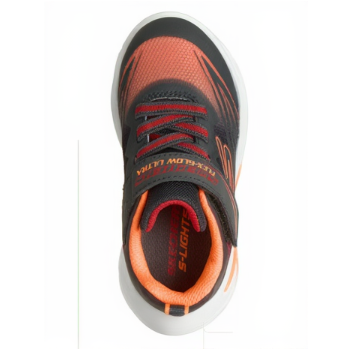 Skechers Boys Trainers Flex Glow Ultra Charcoal/Red