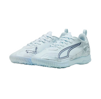 Puma kids' white and blue lace-up boot