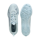 Puma kids' white and blue lace-up boot