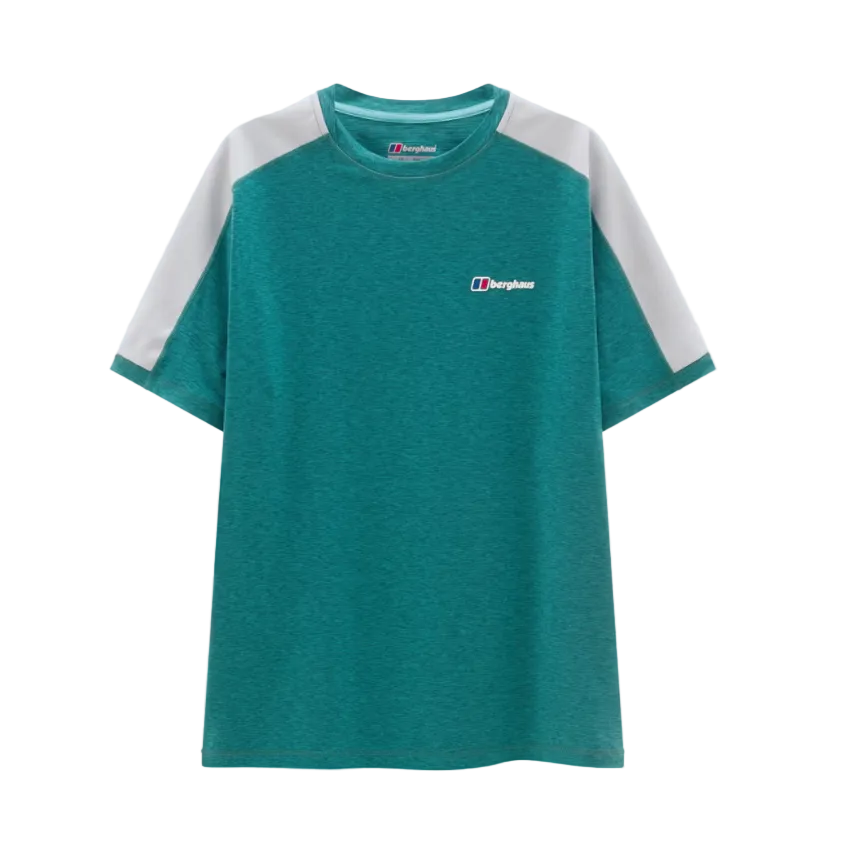 Berghaus Mens T-Shirt Farndale Tech Light Blue/Dark Blue