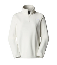 The North Face Womens Fleece 1/4 Zip Glacier White Dune