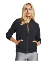 Skechers Womens Reversible Jacket Go Walk Black/Leopard