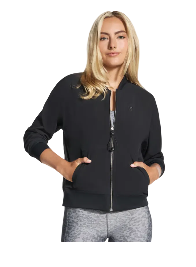 Skechers Womens Reversible Jacket Go Walk Black/Leopard