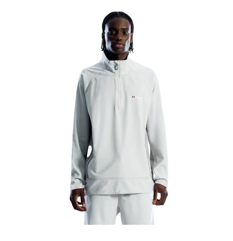Berghaus Mens Half Zip Wavertree Light Grey