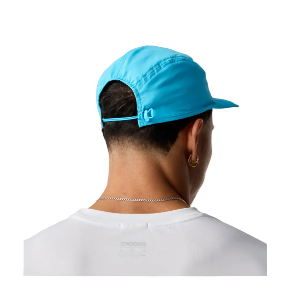 Brooks unisex white and blue hat