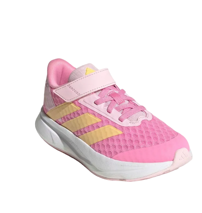Adidas kids' pink mesh lace-up trainer