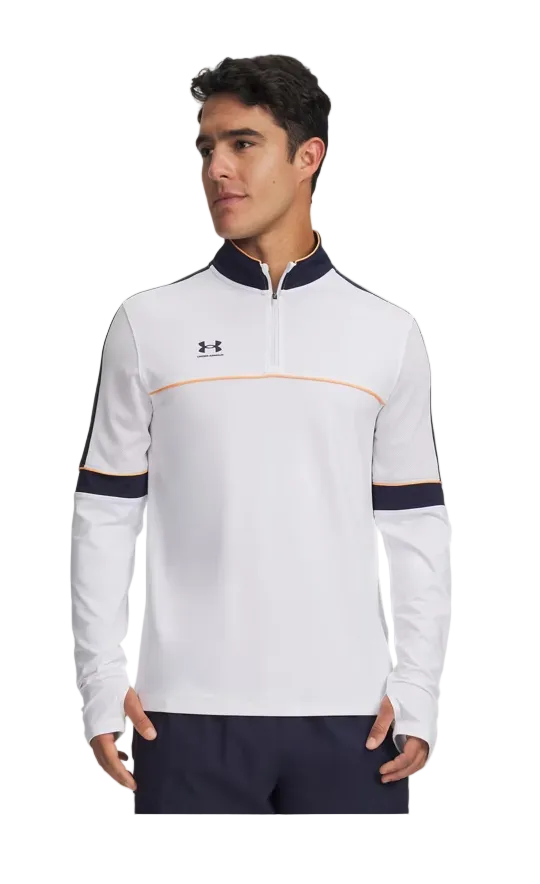 Under Armour Mens Quarter Zip Challenger Training White/Midnight Navy