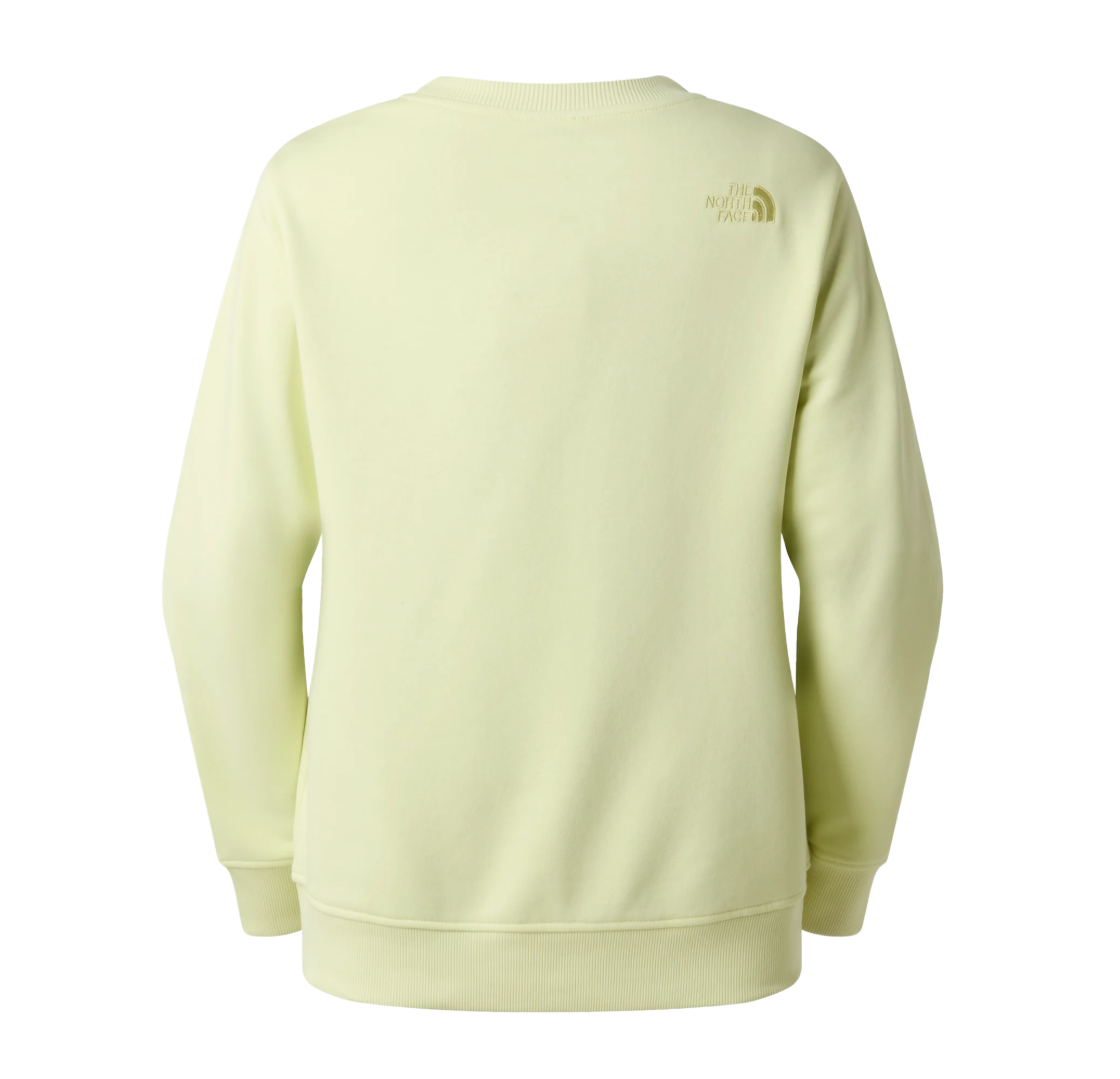 The North Face Womens Sweatshirt Drew Peak Light Regular Crew Lemon Mist/Pear