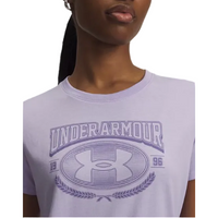 Under Armour Womens T-Shirt Varsity Purple Crest/Purple Luxe