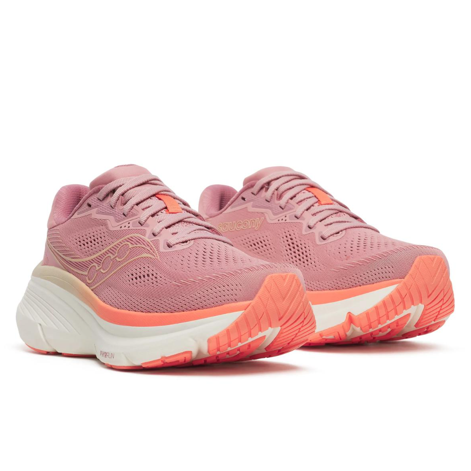 Saucony Womens Trainers Guide 19 Mauve/Salmon