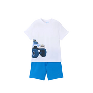 Mayoral Boys Trouser and T-Shirt Set Blue