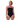 Speedo Womens Swimsuit Print Luna Lustre Black/Dark Pink