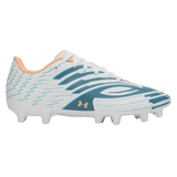 Under Armour Junior Football Boot Shadow Club 4 FG White/Blue/Azul