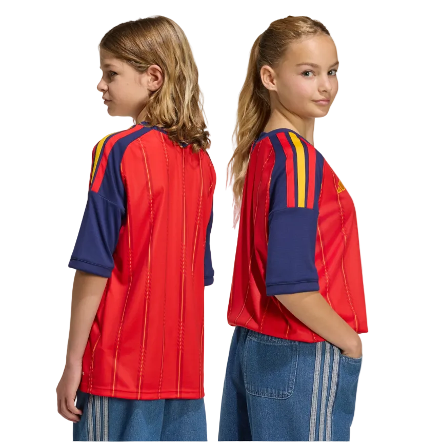 Adidas Spain Youth Home Jersey 26 Vivid Red
