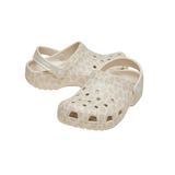 Crocs Kids Classic Animal Glitter Clog Almond Tint/Leopard