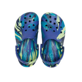 Crocs Boys Classic Marbled Clog Navy/Turbo Teal