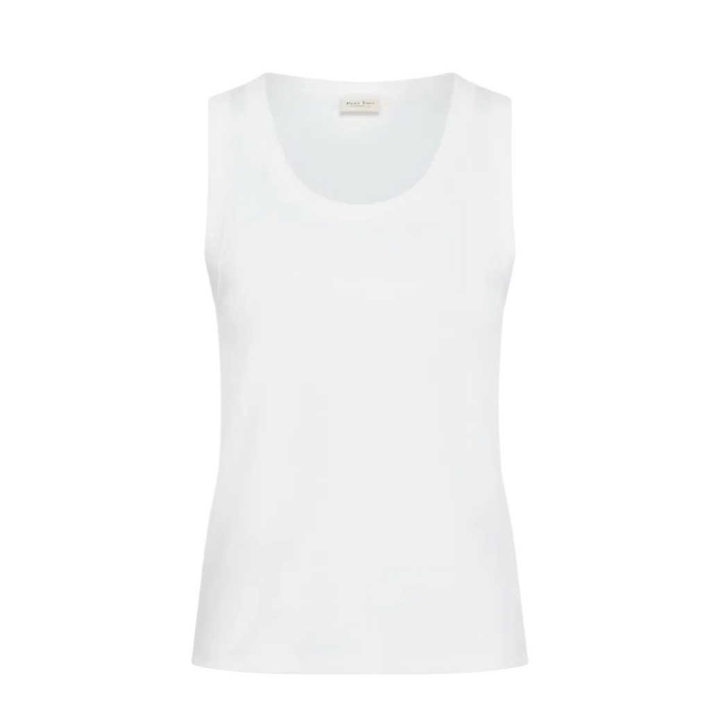 Part Two Womens Top Bessy Bright White