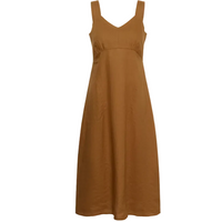 Brown dress on a white background