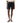 Person wearing black shorts on a white background