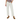 Person wearing white pants with a brown belt and brown shoes on a white background