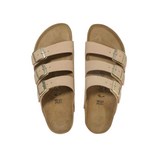Birkenstock women's gold leather sandal with buckle