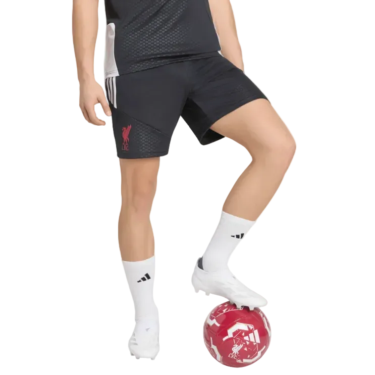 Liverpool FC black shorts with drawstring