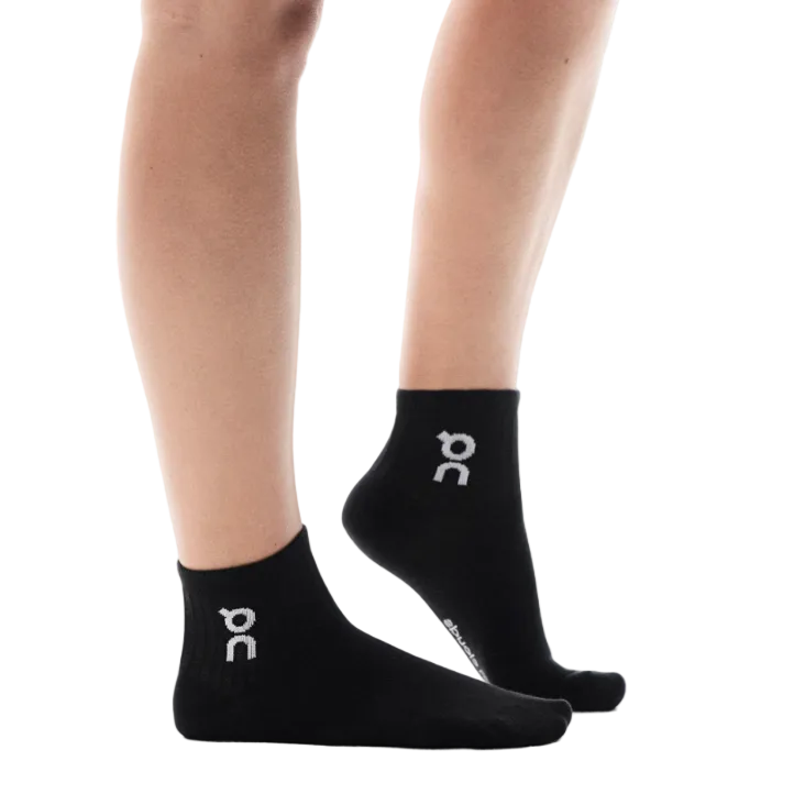 On Running Mid Logo Socks 3 Pack Black