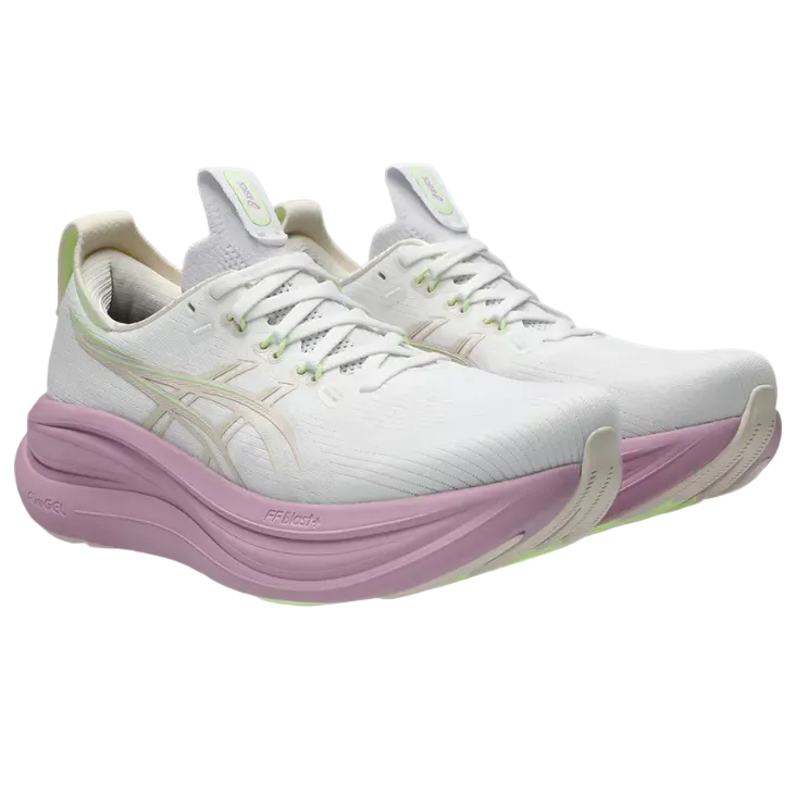 Asics women's white and lilac trainer