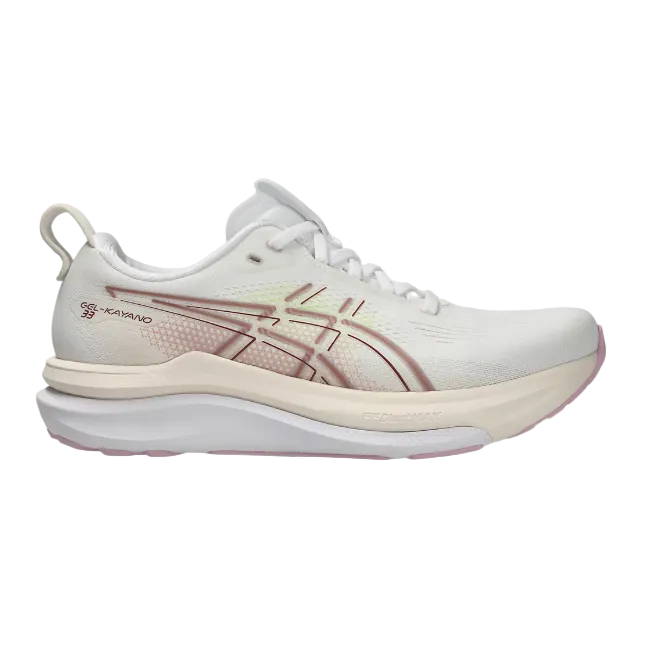 Asics Womens Trainer Gel-Kayano 33 White/Hazy Lilac