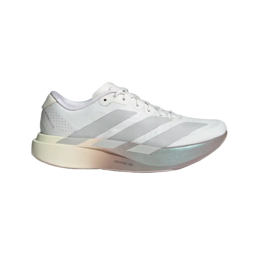 Adidas Womens Trainer Adizero Evo SL Woven Crystal White