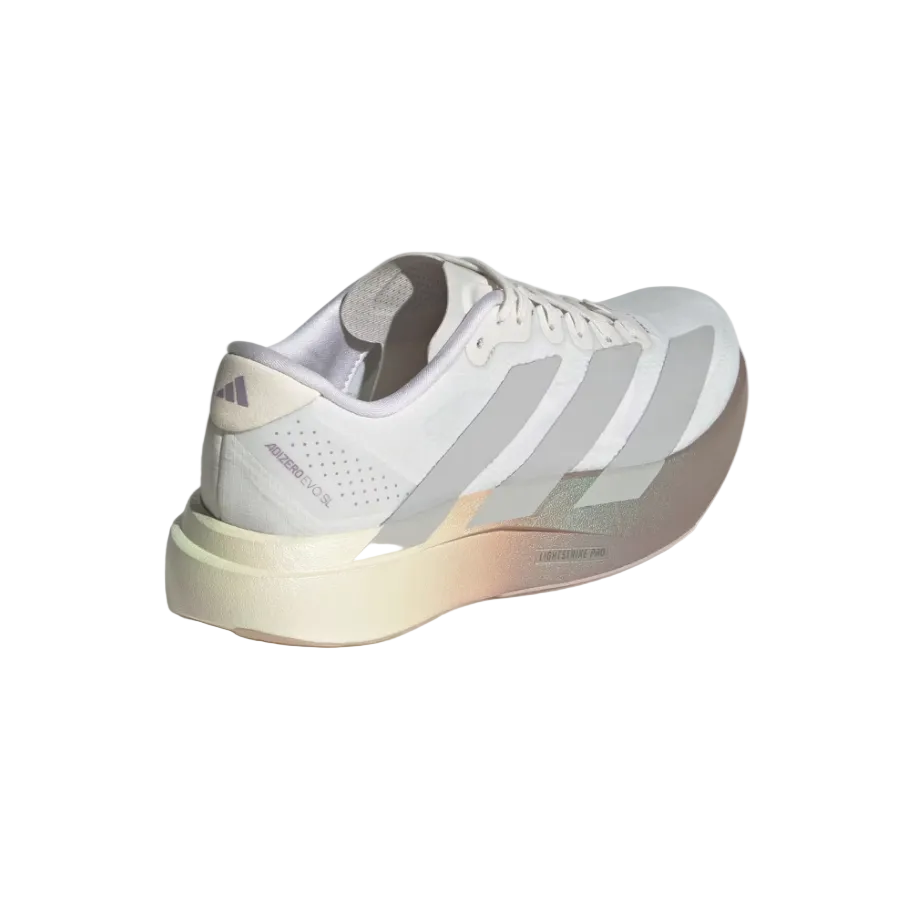 Adidas Womens Trainer Adizero Evo SL Woven Crystal White
