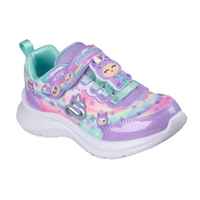 Skechers Girls Trainer Jumpsters Cutie Critters Lavender/Multi