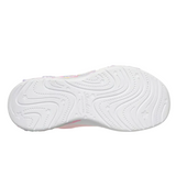 Skechers girls' pink lace-up trainer