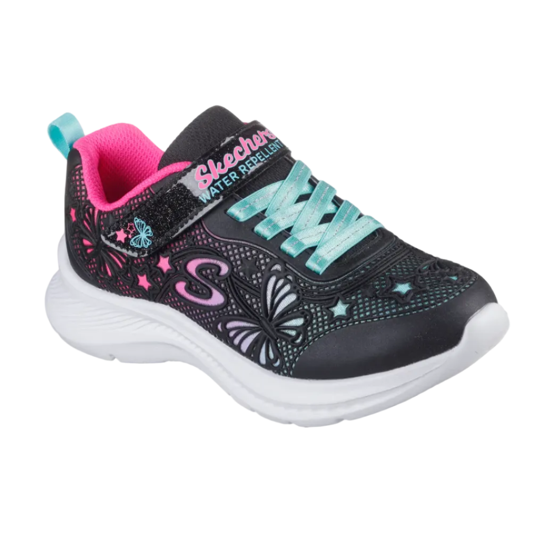 Skechers Girls Trainer Jumpsters2.0-Butterfly Flush Black/Multi