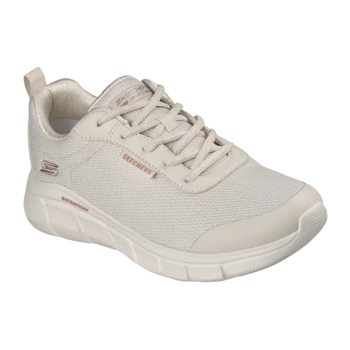 Skechers Womens Trainer Waterproof BOBS Sport B Flex Off White