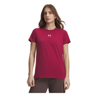 Under Armour Womens T-Shirt Rival Core SS Claret/White