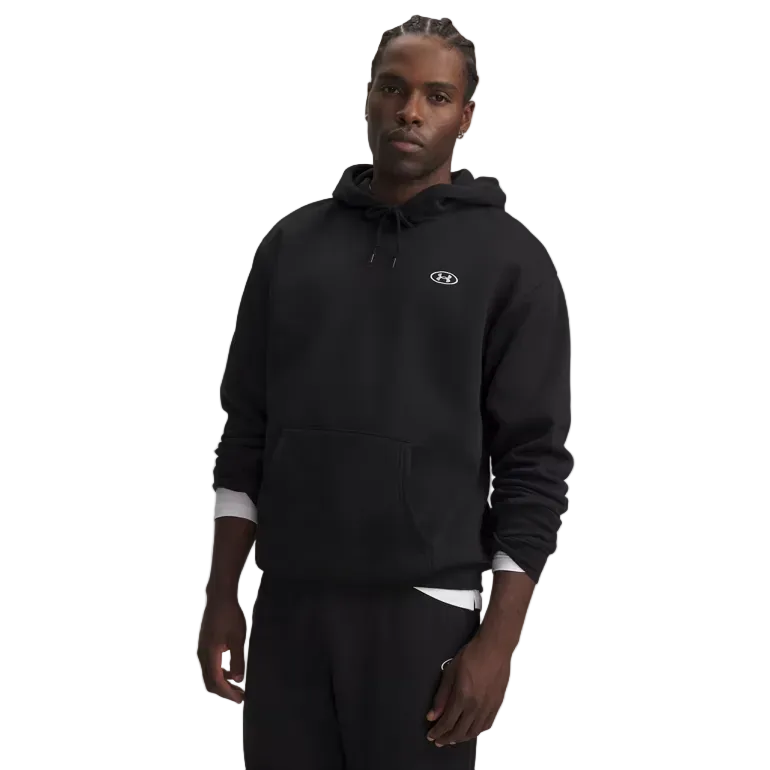 Under Armour Mens Hoodie Rival Fleece Ultimate Black/White