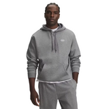 Under Armour Mens Hoodie Rival Fleece Castlerock Light Heather/White