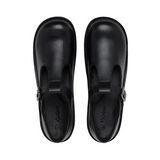 Kickers Youth Girls Kick T-Bar Leather Black