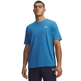 Under Armour Mens Vent Jacquard Short Sleeve T-Shirt Aegean Blue/White