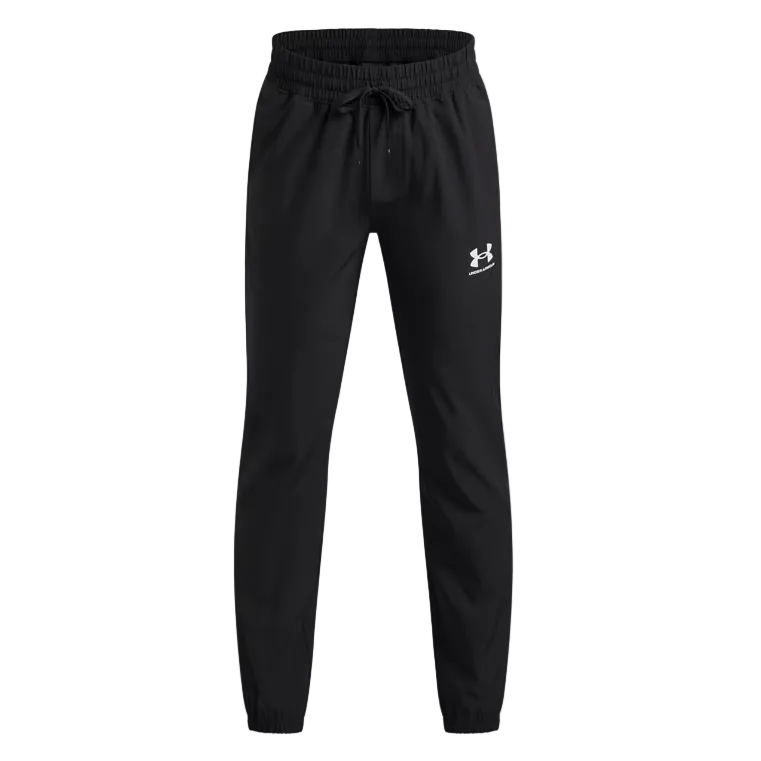 Under Armour Boys Vibe Woven Joggers Black/White