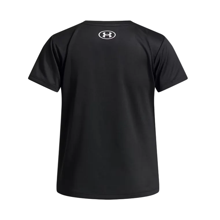 Under Armour Girls Tech Short Sleeve T-Shirt Black/White