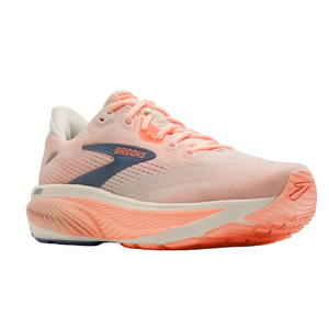 Brooks Womens Trainer Ghost 18 Star White/Cyber Peach/Grey
