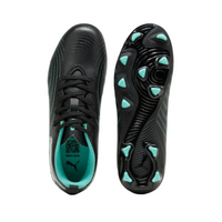 Puma Junior Football Boot Future 9 Play FG/AG Black/Intense Mint/White