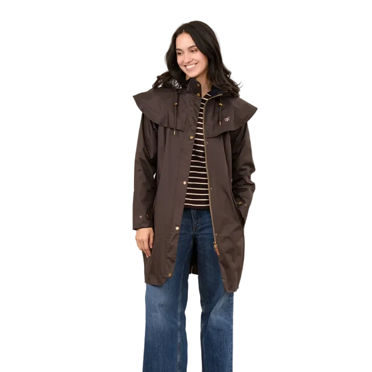 Lighthouse Womens Waterproof Coat Outrider Chocolate