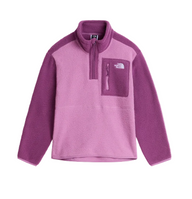 The North Face Girls Yumiori 1/4 Zip Fleece Hushed Lavender/Chroma Purple