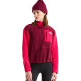 Women's Yumiori 1/4 Zip Fleece Jacket Burgundy Crush