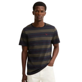 Barbour Tartham men's dark navy striped t-shirt