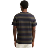 Barbour Tartham men's dark navy striped t-shirt