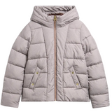 Barbour International Brantley women's bark and mushroom printed puffer jacket